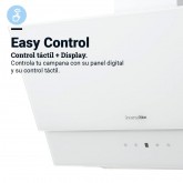 CAMPANA DECORATIVA ESTELA 4060W CRISTAL BLANCO 60CM