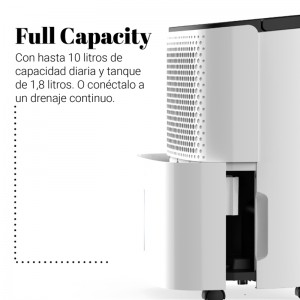 DESHUMIDIFICADOR GRAZALEMA 10L