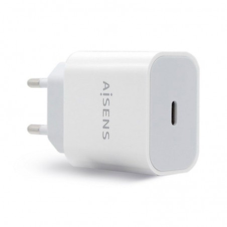 CARGADOR DE PARED AISENS A110-0537 1USB TIPO C 20W BLANCO