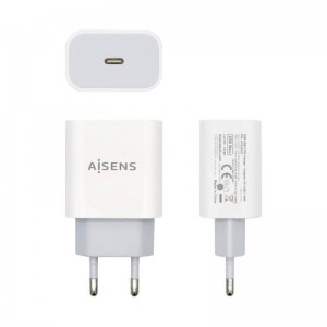 CARGADOR DE PARED AISENS A110-0537 1USB TIPO C 20W BLANCO
