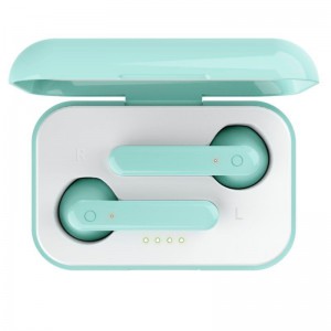 AURICULARES INALÁMBRICOS CON ESTUCHE DE CARGA AZUL  23781