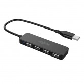 HUB APPROX 4 PORT USB 2.0 NEGRO APPC46