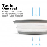 TAPADERA PARA MICROONDAS GRIS