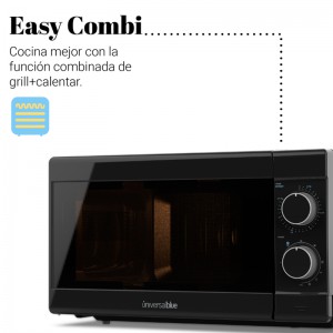 MICROONDAS SPEEDYBAKE CON GRILL 20 L 800W NEGRO