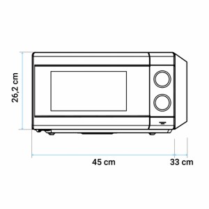MICROONDAS SPEEDYBAKE CON GRILL 20 L 800W NEGRO