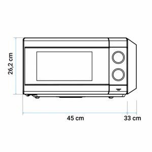 MICROONDAS SPEEDYBAKE SIN GRILL 20 L 700W NEGRO