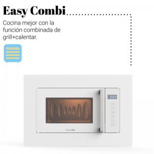 MICROONDAS ENCASTRE SPEEDYBAKE GRILL 20 L 800W BLANCO