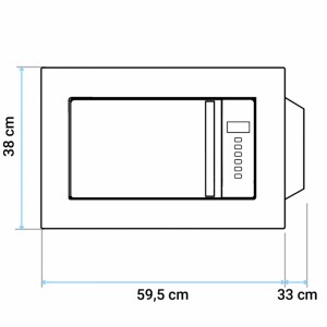 MICROONDAS ENCASTRE SPEEDYBAKE GRILL 20 L 800W BLANCO