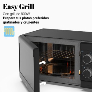 MICROONDAS ENCASTRE SPEDDYBAKE 20 L GRILL 800W  NEGRO