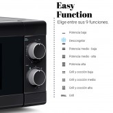 MICROONDAS ENCASTRE SPEDDYBAKE 20 L GRILL 800W  NEGRO