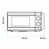 MICROONDAS ENCASTRE SPEDDYBAKE 20 L GRILL 800W  NEGRO