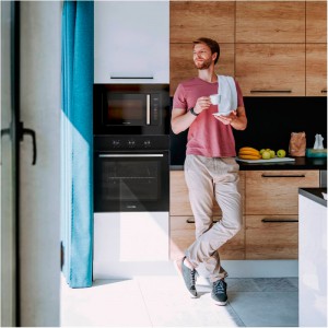 HORNO MULTIFUNCION MISTI 4006B MECÁNICO CRISTAL NEGRO