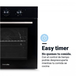 HORNO MULTIFUNCION MISTI 4006B MECÁNICO CRISTAL NEGRO