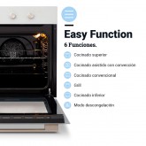 HORNO MULTIFUNCION MISTI 4006W MECÁNICO CRISTAL BLANCO