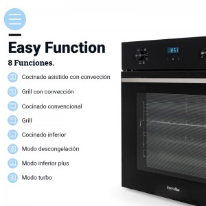 HORNO MULTIFUNCIÓN YASUR 4009B CRISTAL NEGRO DIGITAL