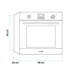 HORNO MULTIFUNCIÓN KIBO 4007X INOX DIGITAL