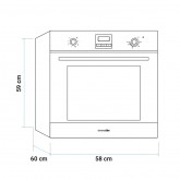 HORNO MULTIFUNCIÓN KIBO 4007X INOX DIGITAL