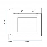 HORNO CONVENCIONAL ETNA 4004B COLOR NEGRO