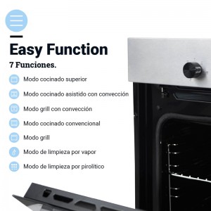 HORNO MULTIFUNCIÓN TEIDE 4008X INOX DIGITAL PIROLÍTICO