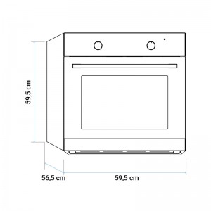 HORNO MULTIFUNCIÓN TEIDE 4008X INOX DIGITAL PIROLÍTICO