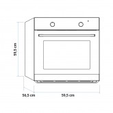 HORNO MULTIFUNCIÓN TEIDE 4008X INOX DIGITAL PIROLÍTICO