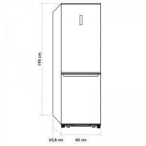 FRIGORÍFICO COMBI NO FROST ARAL 4028X 2 METROS INOX