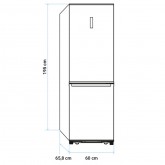 FRIGORÍFICO COMBI NO FROST ARAL 4027W 2 METROS BLANCO