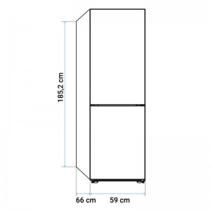 FRIGORÍFICO COMBI VOSTOK 3018W NO FROST 185 CM BLANCO
