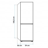 FRIGORÍFICO COMBI VOSTOK 3018W NO FROST 185 CM BLANCO