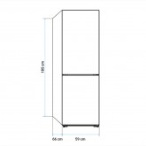 FRIGORÍFICO COMBI ERIE 3017W NO FROST 185 CM BLANCO