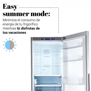 FRIGORÍFICO COMBI ERIE 3016X NO FROST 185 CM INOX