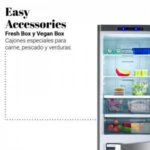 FRIGORÍFICO COMBI ERIE 3016X NO FROST 185 CM INOX