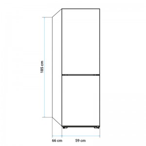 FRIGORÍFICO COMBI ERIE 3016X NO FROST 185 CM INOX
