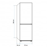 FRIGORÍFICO COMBI ERIE 3016X NO FROST 185 CM INOX