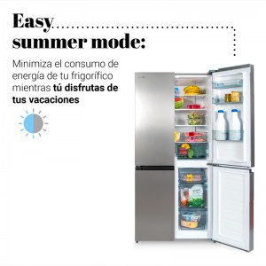 FRIGORÍFICO AMERICANO KIVU 3013X NO FROST INOX