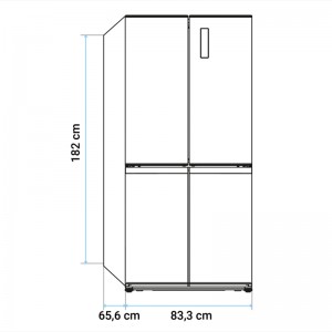 FRIGORÍFICO AMERICANO KIVU 3013X NO FROST INOX
