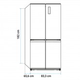 FRIGORÍFICO AMERICANO KIVU 3013X NO FROST INOX
