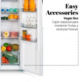 FRIGORÍFICO AMERICANO BAIKAL 3011W NO FROST 177 CM BLANCO