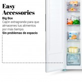 FRIGORÍFICO AMERICANO BAIKAL 3011W NO FROST 177 CM BLANCO