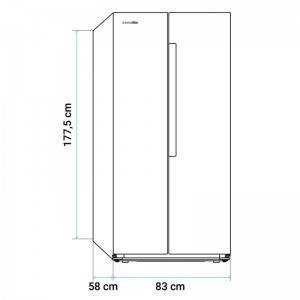 FRIGORÍFICO AMERICANO BAIKAL 3011W NO FROST 177 CM BLANCO
