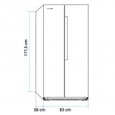 FRIGORÍFICO AMERICANO BAIKAL 3011W NO FROST 177 CM BLANCO