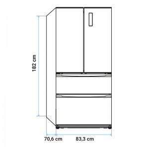 FRIGORÍFICO AMERICANO VANDA 3004X NO FROST INOX