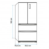 FRIGORÍFICO AMERICANO VANDA 3004X NO FROST INOX