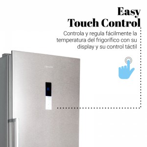 FRIGORÍFICO VERTICAL ONEGA 3003X NO FROST 185 CM INOX A+