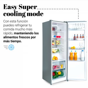 FRIGORÍFICO VERTICAL ONEGA 3003X NO FROST 185 CM INOX A+