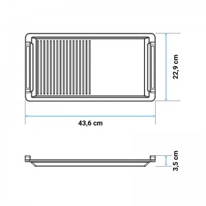 TABLA DE ASAR MEISSA BBQ 4000 PARA ENCIMERA FLEXI