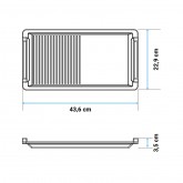 TABLA DE ASAR MEISSA BBQ 4000 PARA ENCIMERA FLEXI