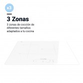 ENCIMERA INDUCCIÓN MEISSA 3069W BLANCA 6500W