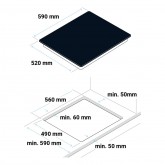 ENCIMERA INDUCCIÓN MEISSA 3069W BLANCA 6500W