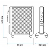 RADIADOR DE MICA ACAPULCO BLANCO 2000W
